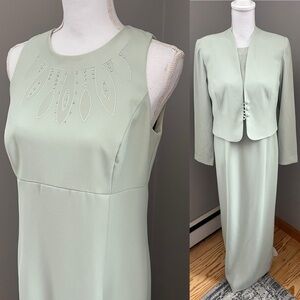 Karen Miller New York Vintage Formal Dress With Matching Jacket